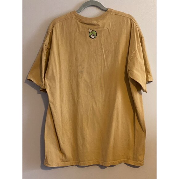 VTG Life Is Crap Top T Shirt Tee SS No Smoking Gold Men XL - Picture 3 of 8